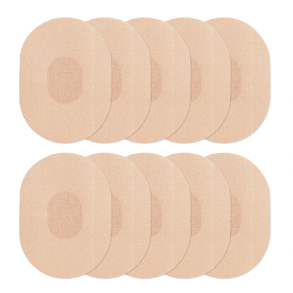 Patch Adhésif Anti-Transpiration pour Capteur Invisible, Autocollant artificiel astique, Portable, pour Moniteur de Glycémie, 10 Pièces