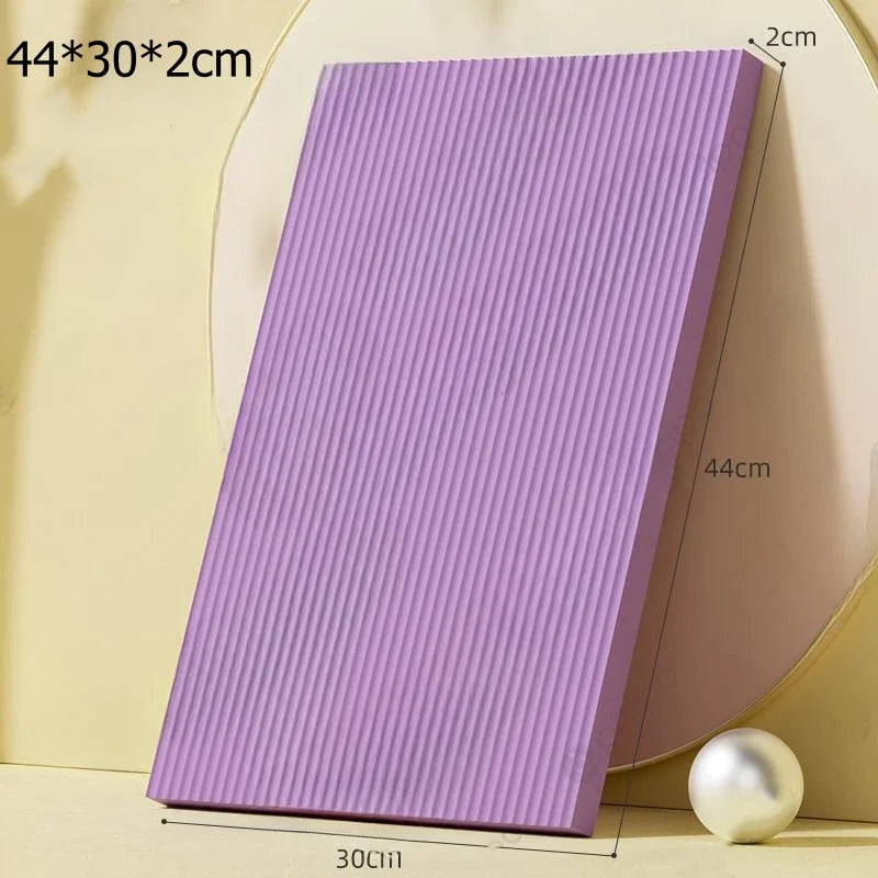 Thick non-slip yoga mat, gymnastics mat, home workout mat, ab wheel, training elbow pads, core strength training