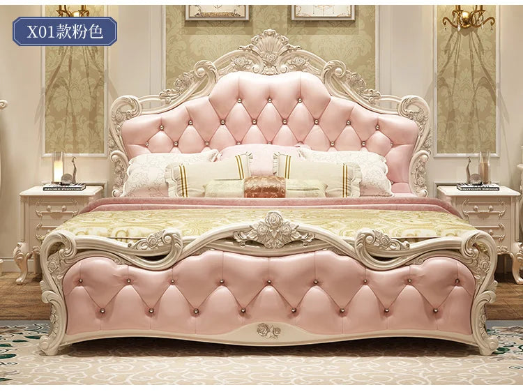 Ensemble de chambre à coucher design moderne princesse pour filles, literie double haut de gamme, luxe, meubles nordiques existants
