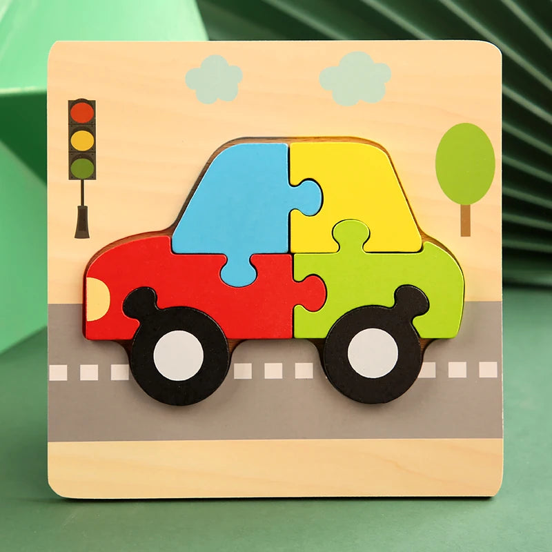 Puzzles en bois Montessori pour enfants, jouets Montessori pour tout-petits de 2 3 4 5 ans, Puzzle 3D, jouet éducatif dinosaure