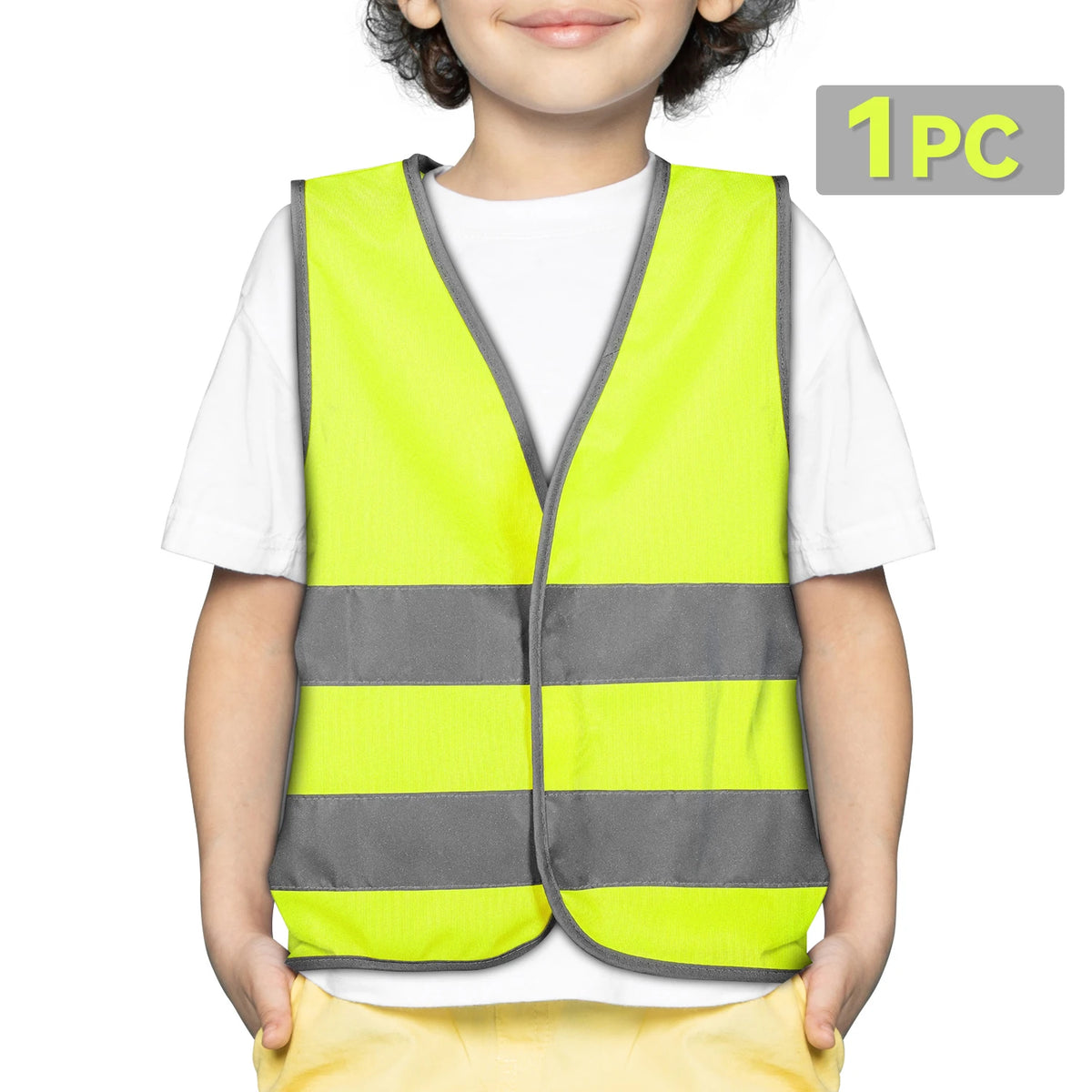 Gilet de sécurité pour enfants, vêtements réfléchissants pour enfants, formation, sport, protection scolaire, extérieur, bandes fluorescentes haute visibilité