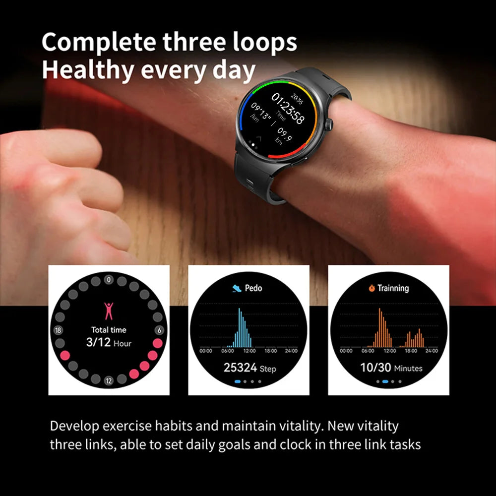 2025 montre Smartwatch Wemon 1.52 "HD Bluetooth appel offres aujourd'hui cadeau pour hommes suivi de santé montres Smart Hombre affaires nouveau