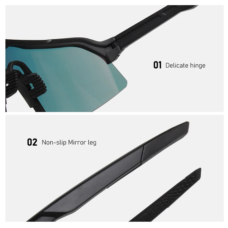 100 lunettes de soleil de cyclisme UV400 TR90 lunettes de vélo de sport vtt VTT pêche randonnée équitation lunettes pour hommes femmes sport