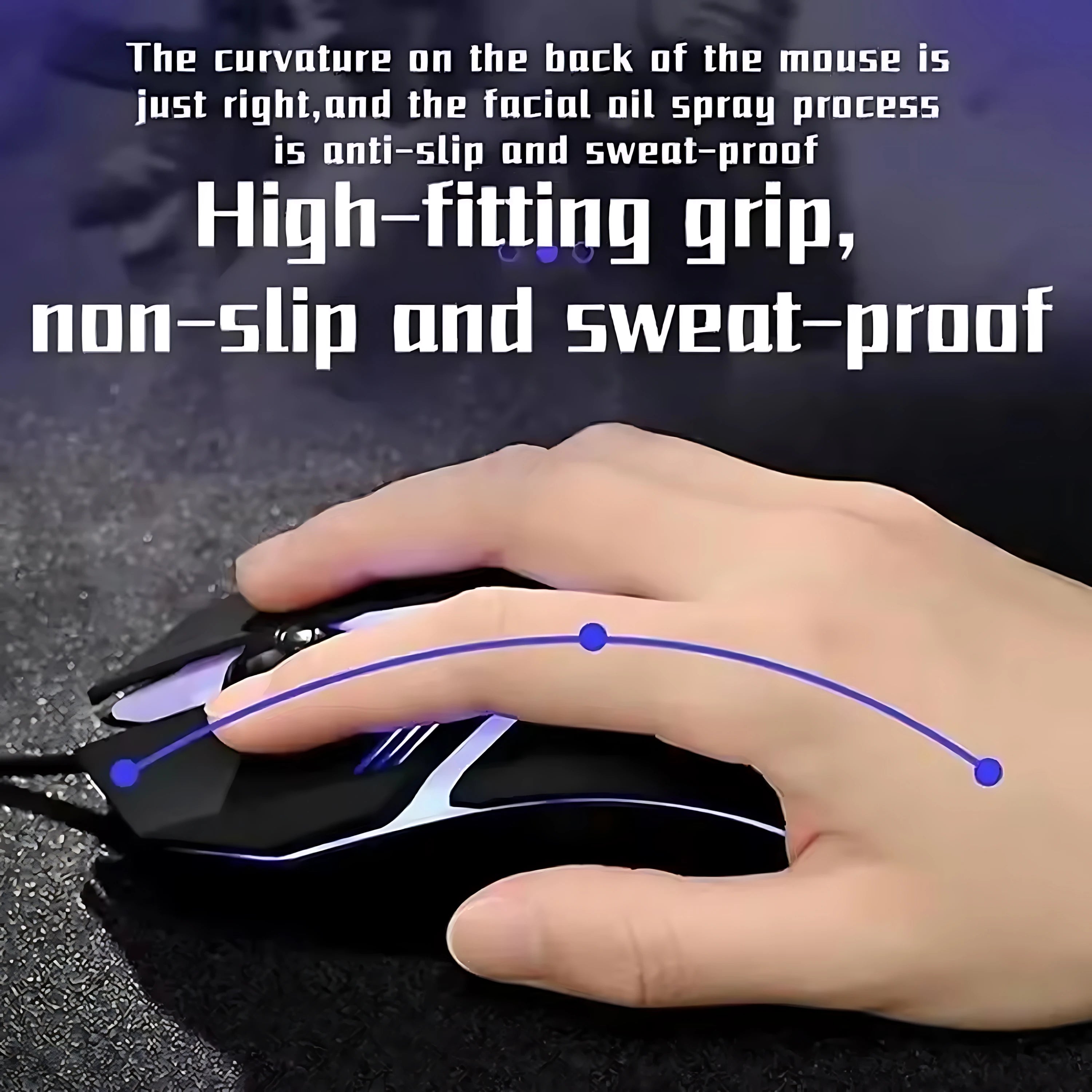 Clavier et souris filaires rétroéclairés arc-en-ciel, capuchons de touches flottants, clavier solide, résistant à l'usure et au toucher confortable pour le bureau d'affaires