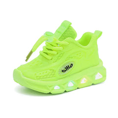Chaussures pour bébés, baskets lumineuses et maladroites pour garçons et filles, petites et moyennes tailles, à semelles souples, nouvelle collection printemps-automne 2023