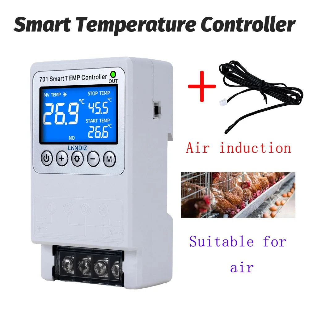 Contrôleur WIFI intelligent de température, Thermostat Constant, interrupteur de contrôle de synchronisation, contrôle du Cycle, Option de tête de capteur Multiple