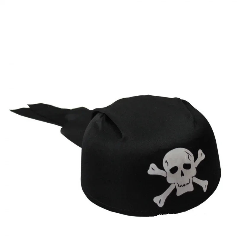 Costume de cosplay pour enfants, glaçage noir, chapeau en visière, ensemble de crochets et de sacs pour enfants, fête à thème d'Halloween, habillage pour garçon, 7,5