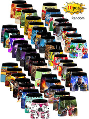 Caleçon en soie glacée pour hommes, 10 pièces, sous-vêtements Cool, respirant, Sexy, culotte fine, Lingerie U convexe, aléatoire, S-3XL