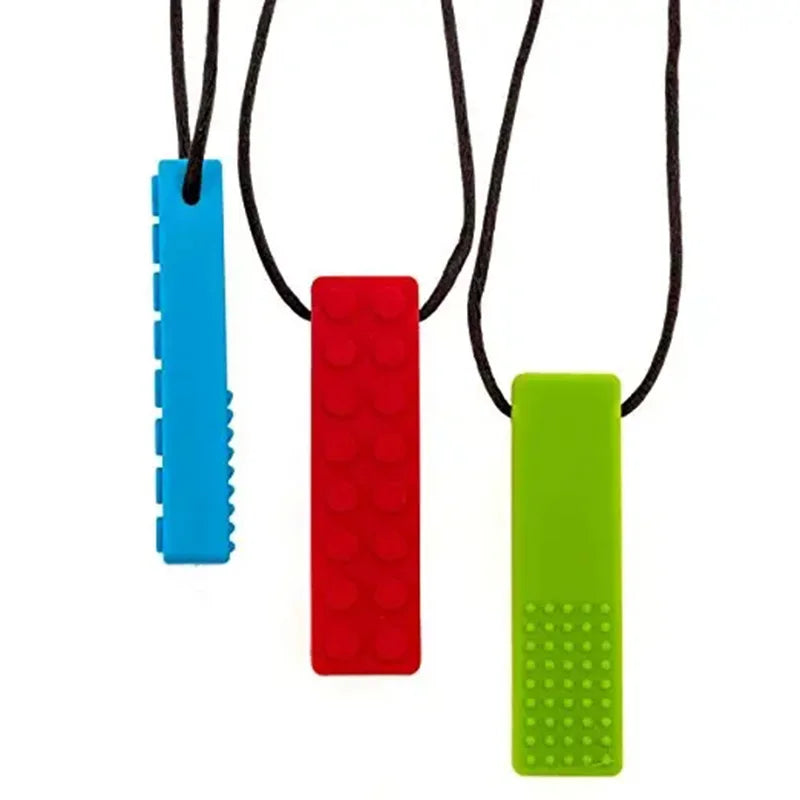 Anneau de dentition en Silicone pour bébé, 5 pièces, jouets sensoriels à croquer, collier sans BPA, qualité alimentaire, outils de moteur buccal