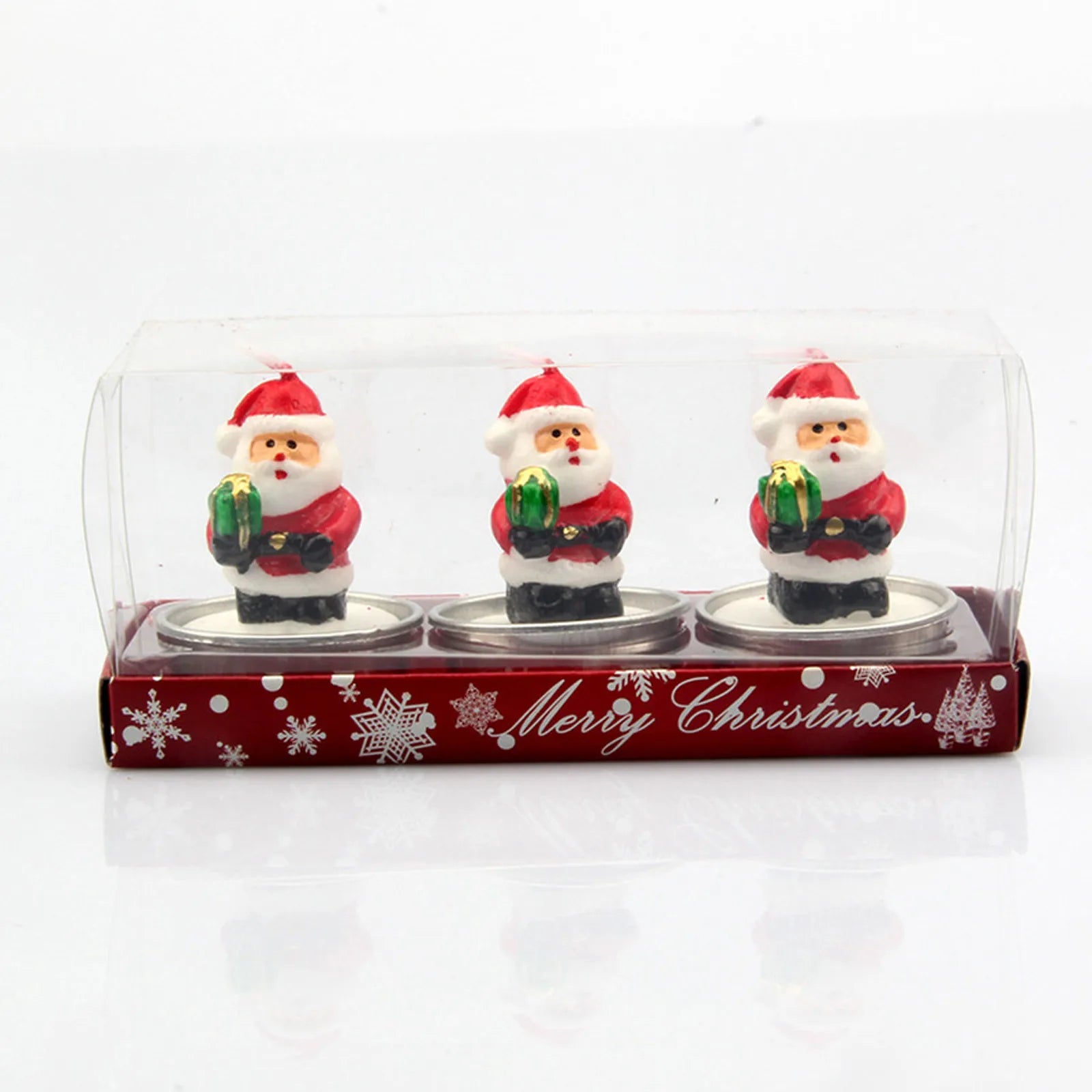 Bougie parfumée pour arbre de noël, faite à la main, père noël, bougies mignonnes en cire de soja, bonhomme de neige, bougies de mariage, décoration de la maison, cadeaux de fête de noël