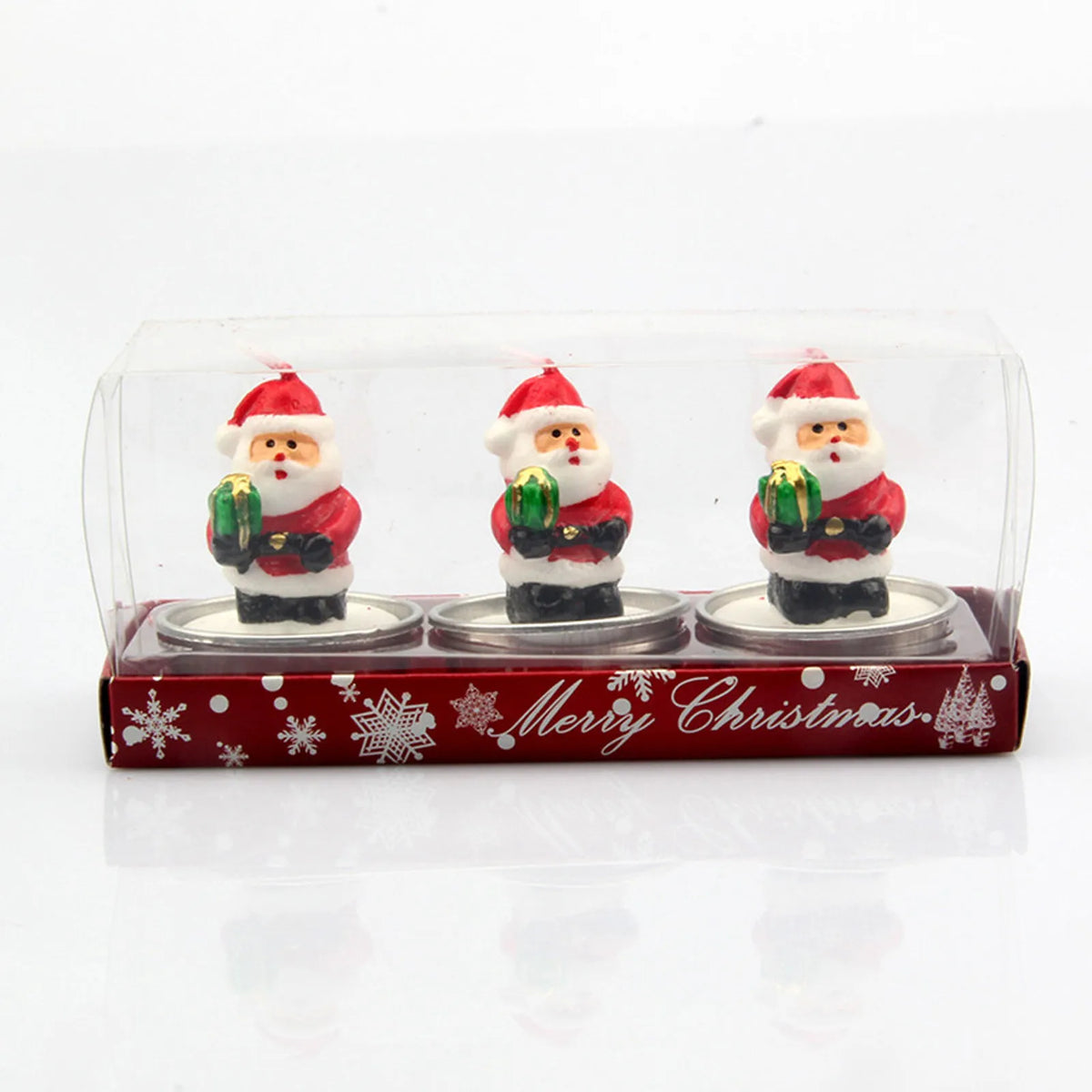 Bougie parfumée pour arbre de noël, faite à la main, père noël, bougies mignonnes en cire de soja, bonhomme de neige, bougies de mariage, décoration de la maison, cadeaux de fête de noël