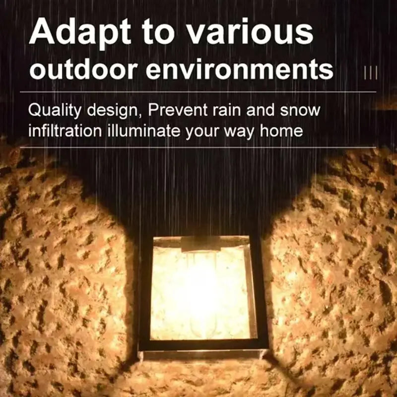 Powerful outdoor solar garden lamp, solar-powered outdoor light, waterproof LED light, outdoor decoration