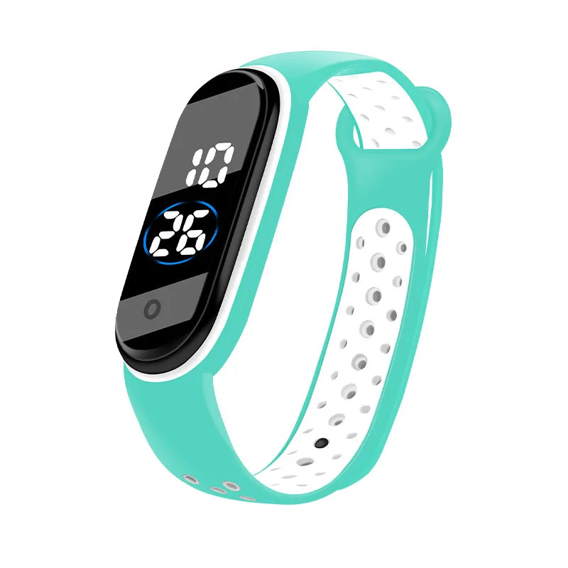 Montres numériques LED pour enfants, montre-bracelet en silicone pour garçons et filles, horloge de sport étanche, luxe, nouveau