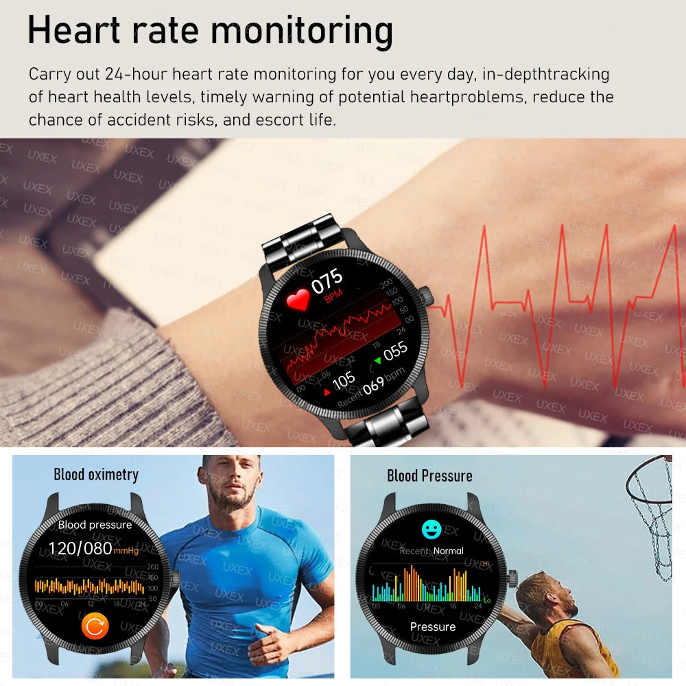 2025 nouvelle montre intelligente d'affaires hommes 1.3 HD 360*360 AMOLED traqueur de santé offres de photos personnalisées aujourd'hui cadeau Assistant vocal montre mâle