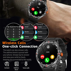 Montre intelligente 2025 boussole étanche surveillance de la santé et du sommeil grande capacité de batterie plus de 100 Modes de Sport hommes femmes Smartwatch en plein air