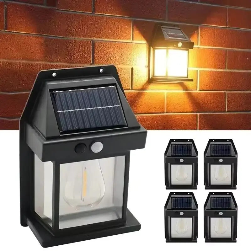 Powerful outdoor solar garden lamp, solar-powered outdoor light, waterproof LED light, outdoor decoration