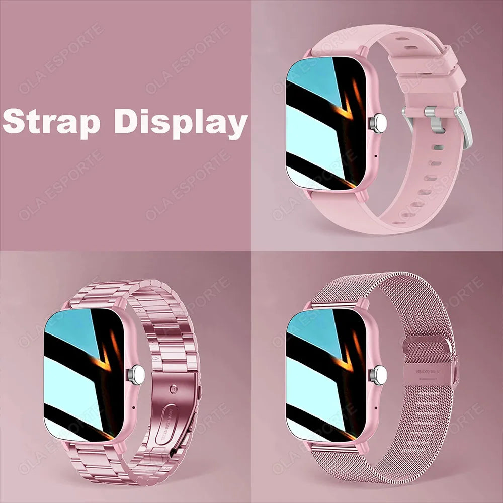 2025 nouvelle montre intelligente hommes femmes cadeaux 1.83 ''écran tactile complet Sport Fitness Tracker Smartwatch hommes BT appels numérique smarthwhatch