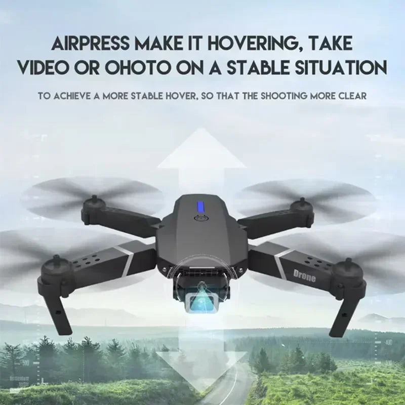 2024 nouveau E88 Pro WIFI FPV Drone grand Angle HD 4K 1080P caméra hauteur tenir RC pliable quadrirotor hélicoptère jouets cadeau