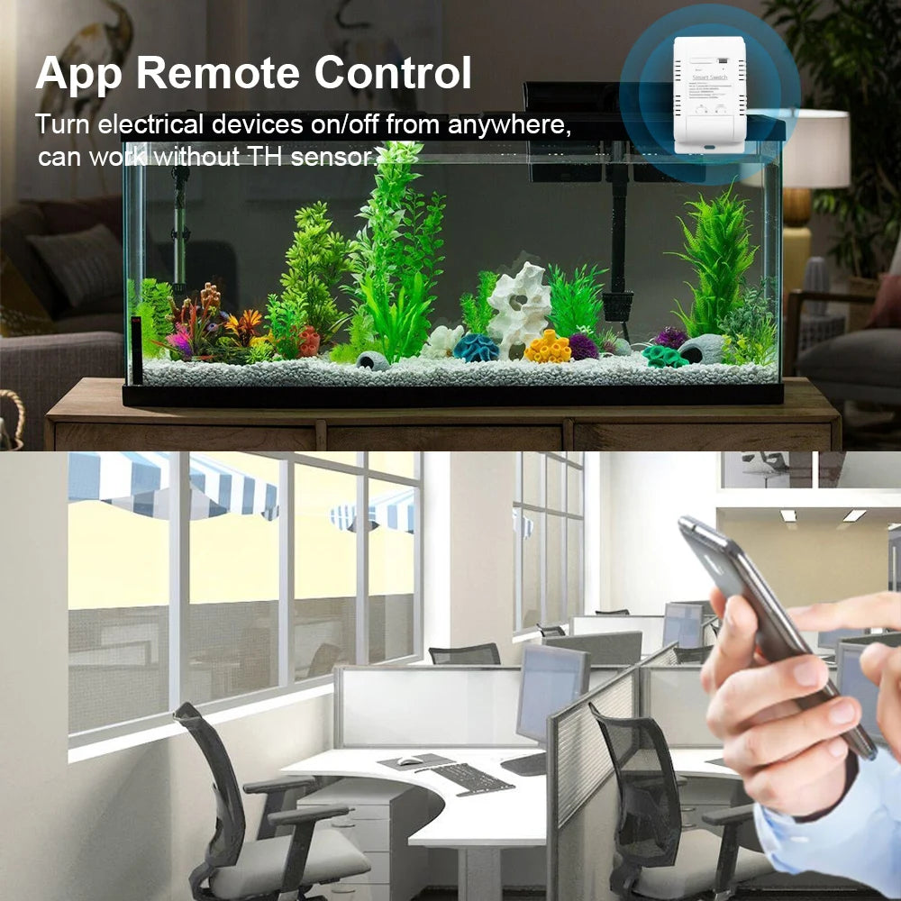 Tuya – capteur de température Intelligent Wifi 16A, 3000W, interrupteur de commande Intelligent, relais de surveillance étanche, sonde de Thermostat de synchronisation