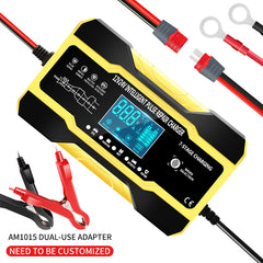 5A Car Battery Charger, 12V/24V Smart Battery Charger, Automatic Maintenance with Temperature Compensation for Truck Mower