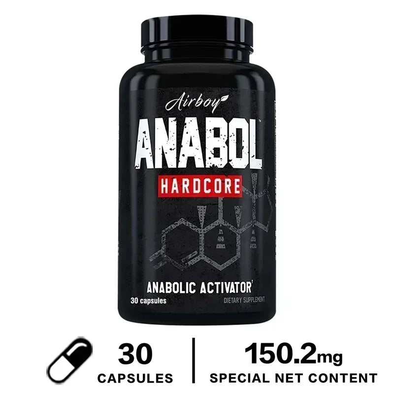Supplément Anabol Hardcore - Réparer les muscles, la croissance musculaire, le soutien énergétique, le métabolisme, l'endurance améliorée, améliore les performances