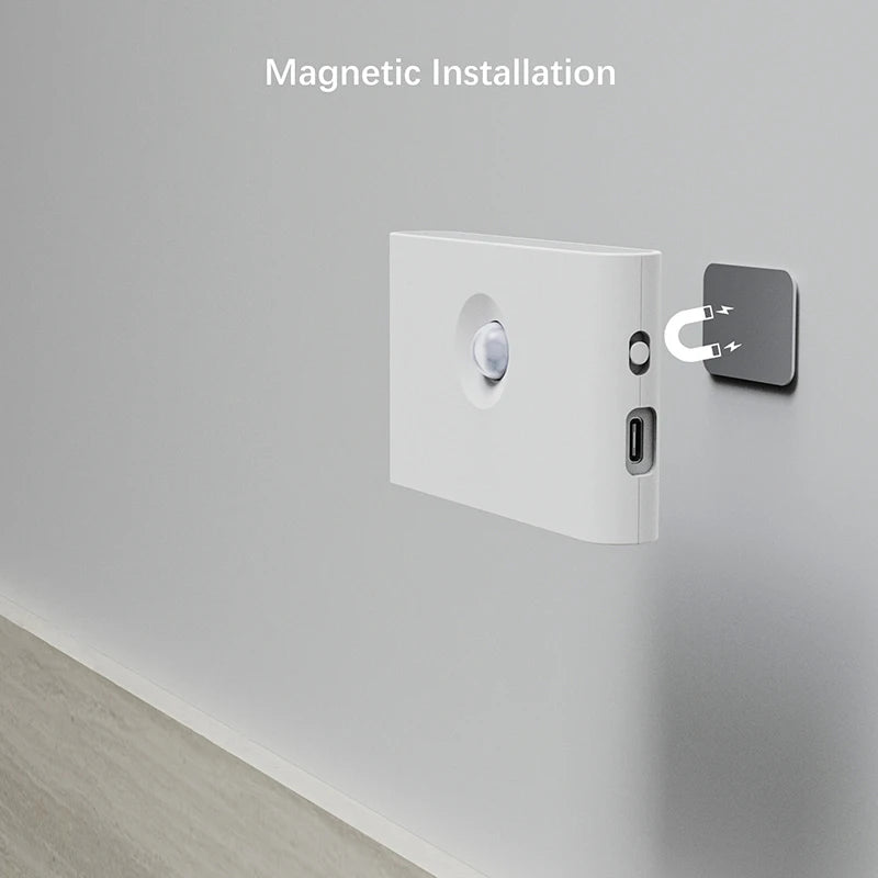 Veilleuses LED à détecteur de mouvement intelligent, Protection des yeux, lampe de chevet, éclairage d'armoire pour chambre à coucher, salle de bain, couloir, Camping
