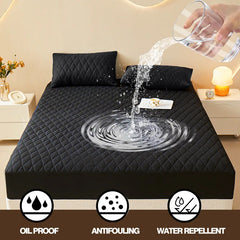 Housse de matelas matelassée épaisse et imperméable, protection de matelas, drap-housse Queen King, couverture de lit (sans taie d'oreiller)