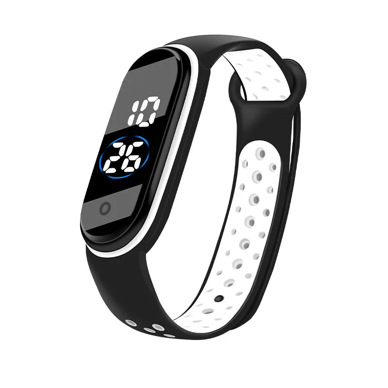 Montres numériques LED pour enfants, montre-bracelet en silicone pour garçons et filles, horloge de sport étanche, luxe, nouveau