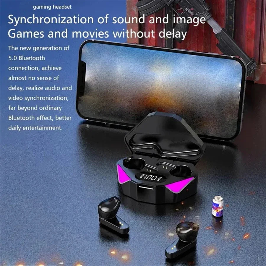 Tws écouteur Bluetooth sans fil dans l'oreille écouteurs Bluetooth aides auditives Sport Gamer casque téléphone Sport casque