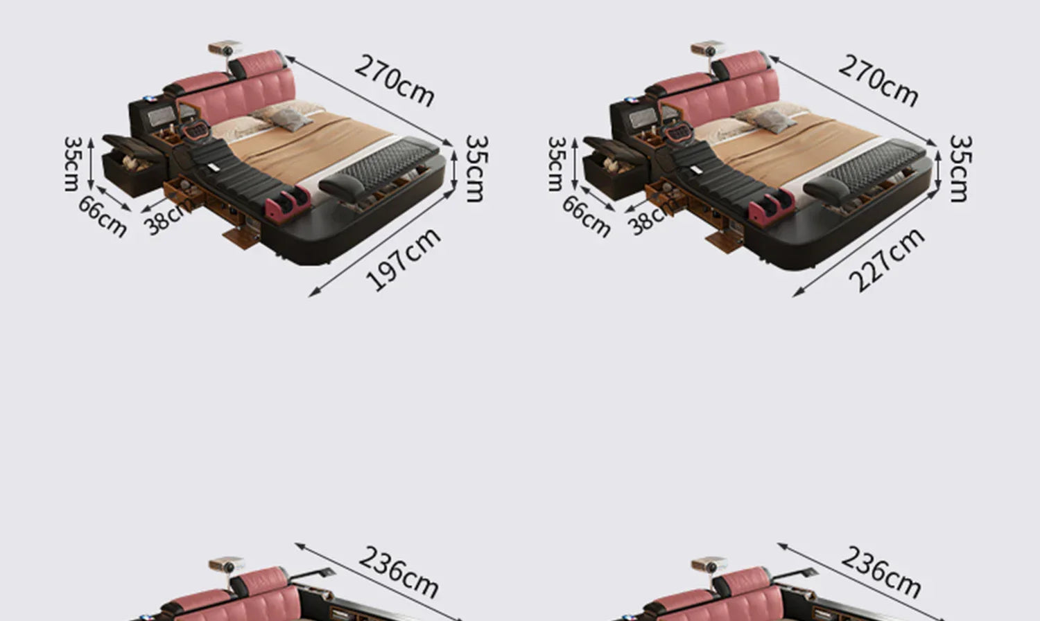 Lit Double moderne filles Design chambre intelligente reine King Size lit beauté dormir princesse cuir Cama salon Suite meubles