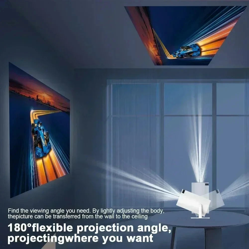 Projecteur de maison intelligente 1080P HDR10 4K pris en charge Mini projecteur Portable WiFi Bluetooth miroir d'écran projecteur de théâtre clé TV
