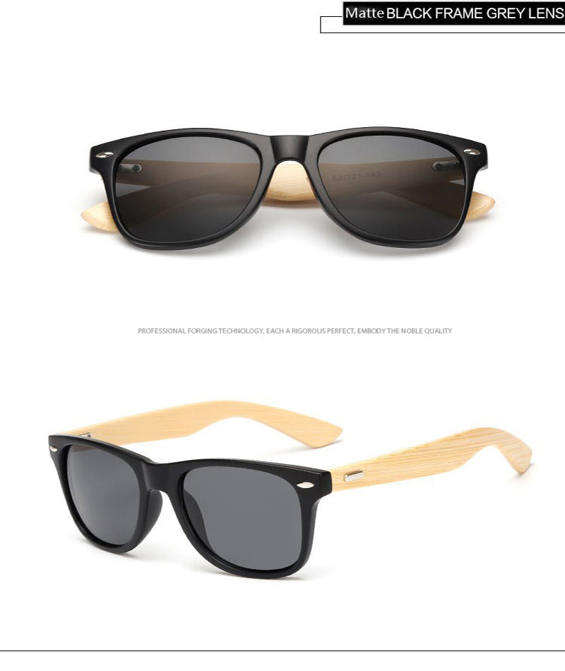 16 couleurs bambou lunettes de soleil hommes lunettes de soleil en bois femmes marque concepteur miroir Original bois lunettes de soleil rétro de sol masculino