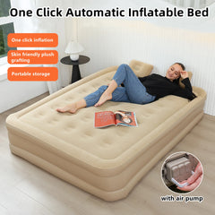 Matelas pneumatique intérieur tapis de Glamping matelas de couchage gonflable en PVC tapis de lit de Camping de luxe pour 2 personnes tapis épais à pompe intégrée