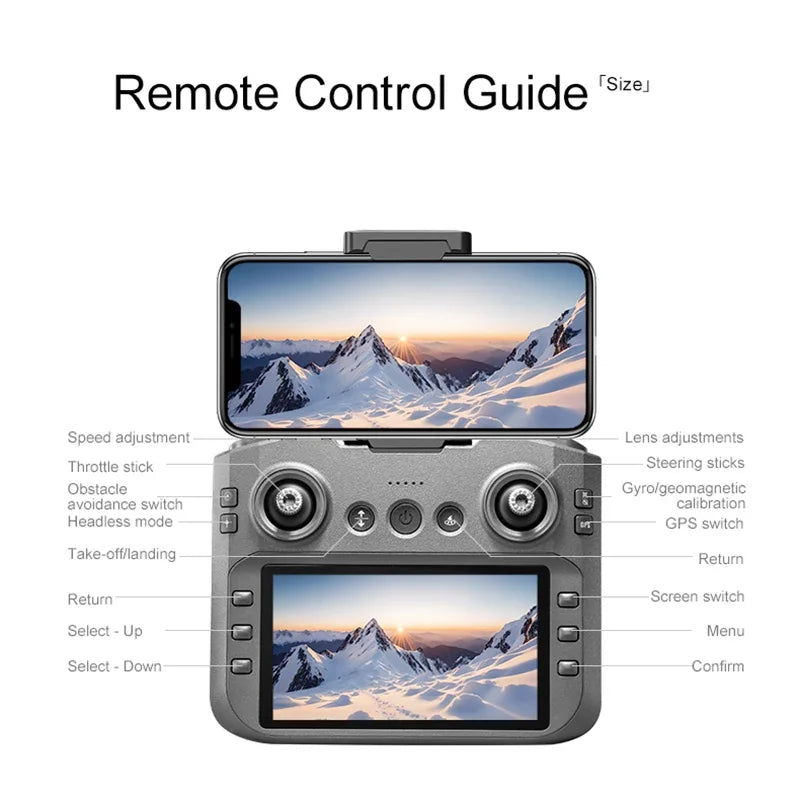 Xiaomi A14 ProMax Drone, Brushless Motor, 8K HD, Three Cameras, GPS, Optical Flow, Obstacle Avoidance, Foldable Quadcopter Drone Toy