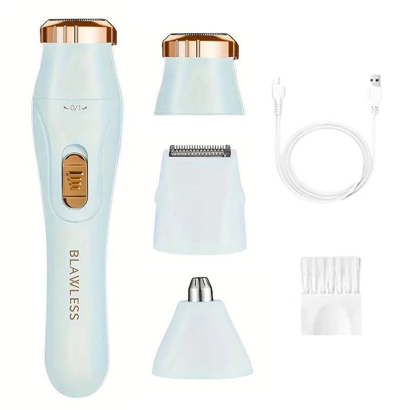 Electric razor for women, feminine razor, bikini trimmer, ladies' body razors, underarm and leg shavers, portable painless epilator