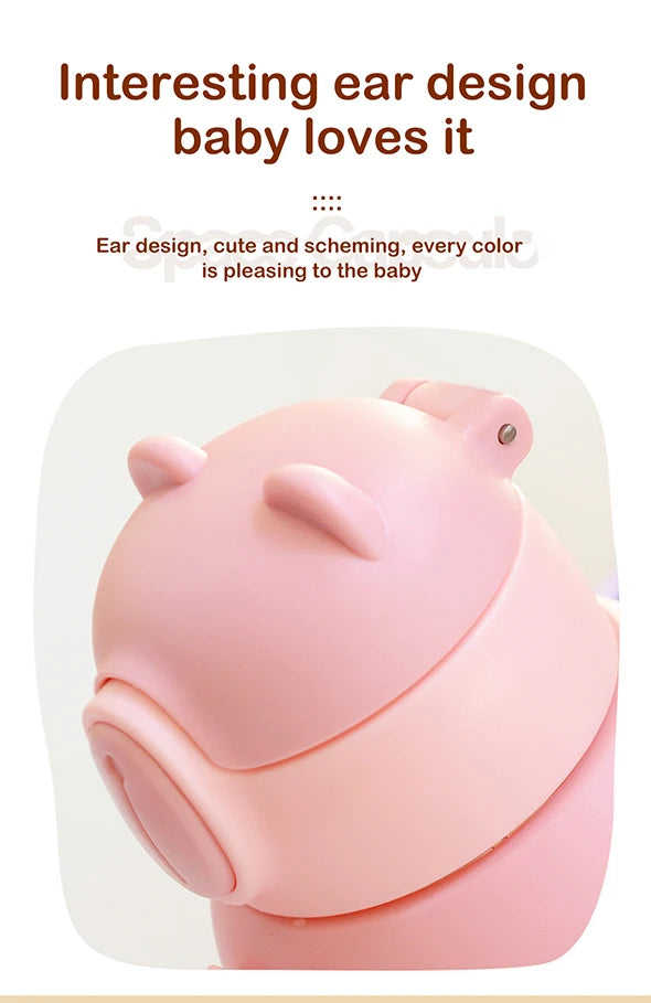 Tasse d'eau d'été Kawaii de 600ML pour enfants, tasse en paille antichute de grande valeur pour garçons et Cirls, bouilloire pour bébé aller à l'école