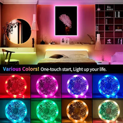 1-30M 5V RGB USB LED Strip Light, DIY, Color Changing, Flexible Strip, Diode, LED Light for Room Decoration, Lighting
