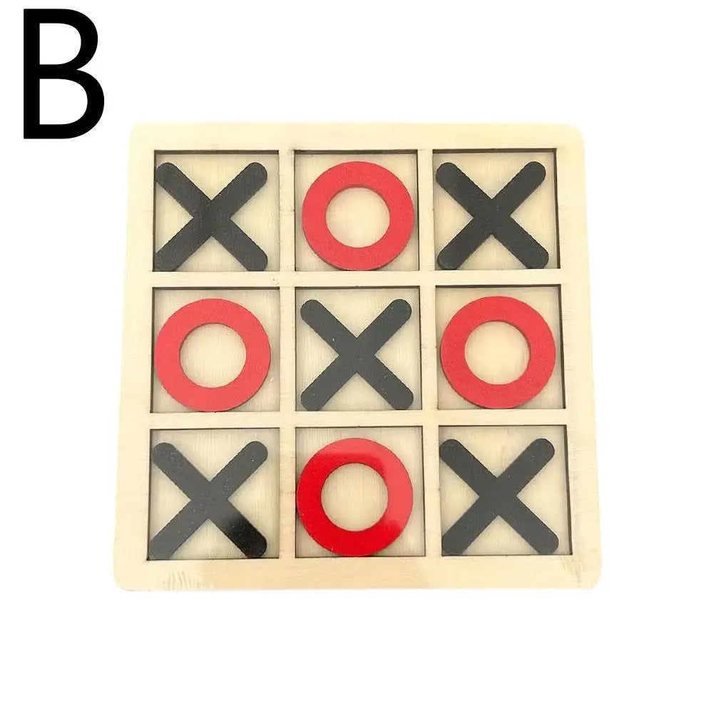 Mini Échiquier en Bois XO Tic Tac Parker, Puzzle d'Interaction Montessori, Jeu d'Entraînement, ApprentiCumbria du Cerveau, Jouet Précoce
