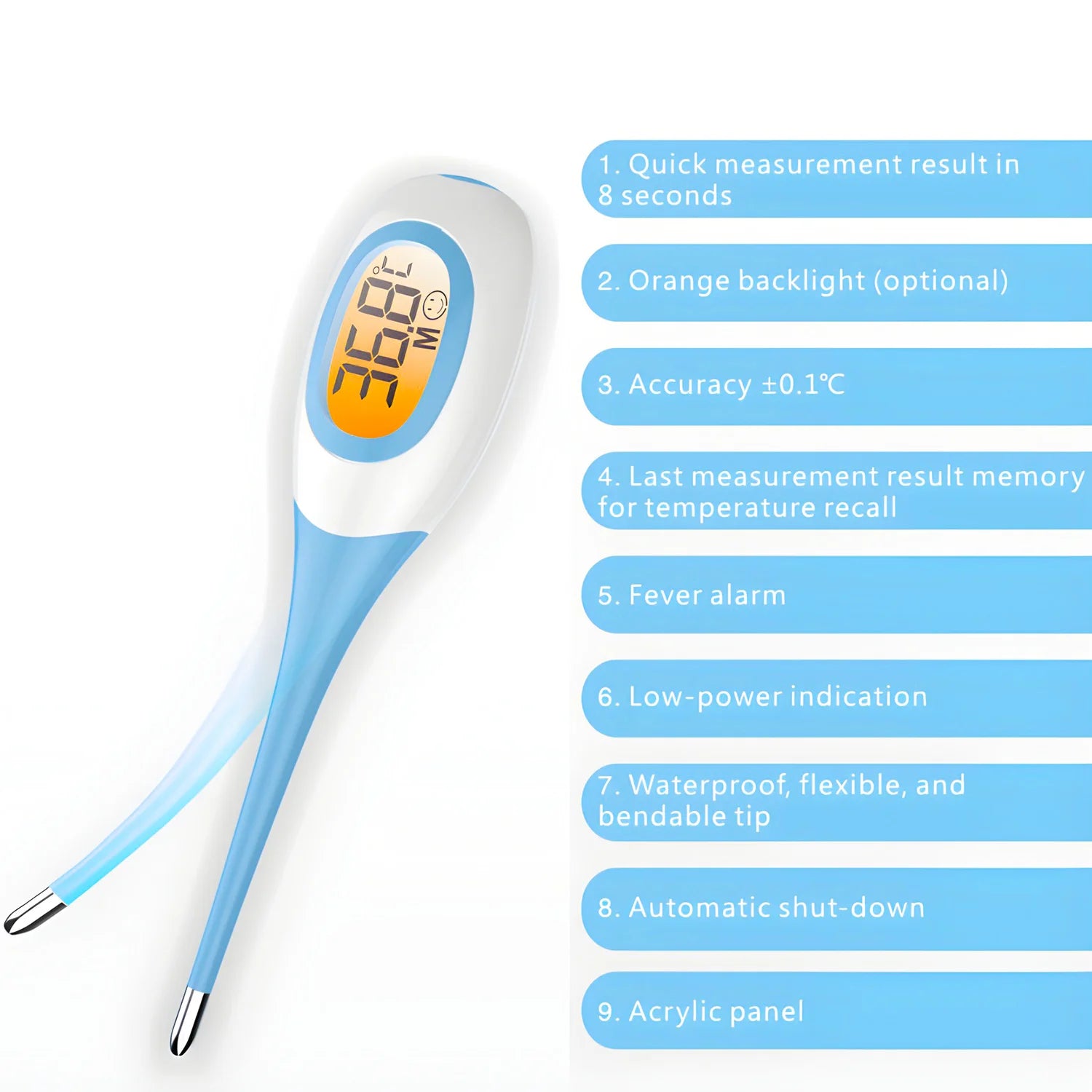 Thermomètre numérique front sans Contact bébé corps Termometro infrarouge LCD adulte fièvre IR moniteurs de santé domestique