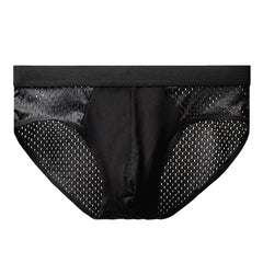 Men's underwear, men's thin and breathable triangle briefs, ice silk briefs, mesh, sexy square angle pants for men's shorts