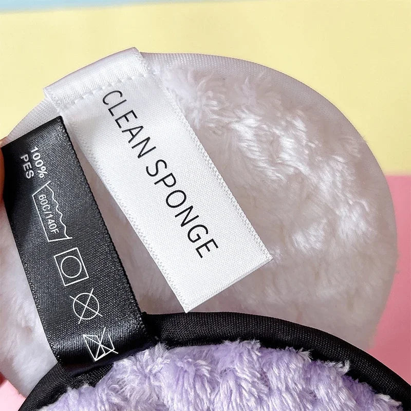 Tampon de coton en microfibre démaquillant, cosmétiques, serviette de maquillage lavable, éponge de nettoyage, outil de soins de la peau, gant de toilette, 1/4 pièces