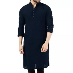 Abaya-Robe à manches longues pour hommes, chemise islamique, caftan élégant, pakistanais, vêtements indiens, Eid musulman, S-5XL