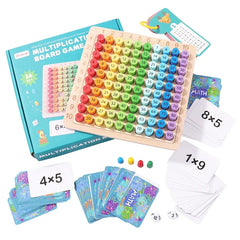 Jouets éducatifs en bois Montessori pour enfants, jouets mathématiques pour bébés, Table de Multiplication 99, outils pédagogiques d'arithmétique, cadeaux pour enfants