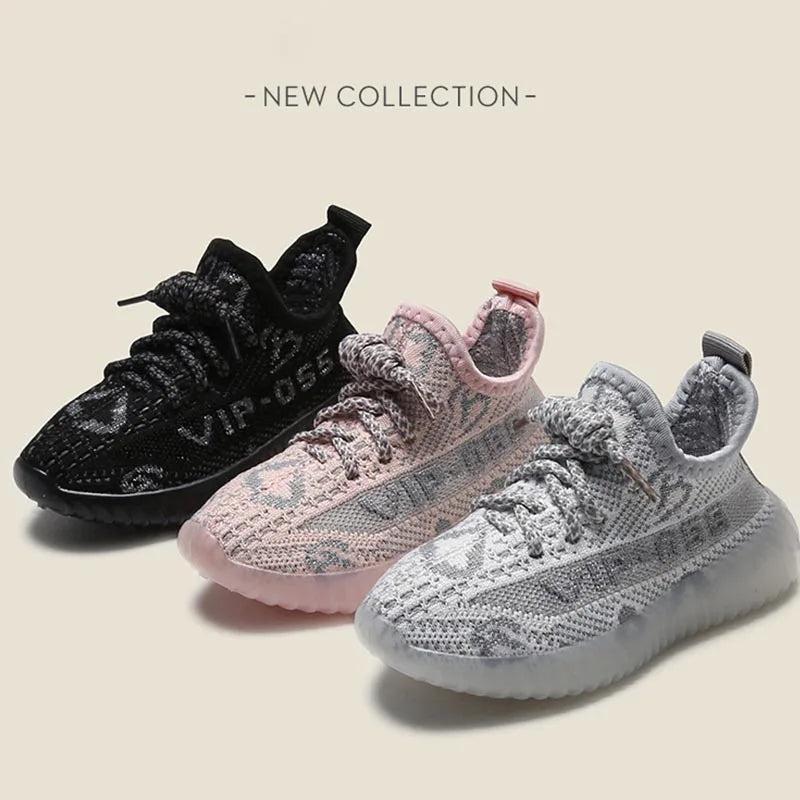 Baskets confortables et élégantes pour enfants, chaussures souples en maille respirante, légères à lacets, décontractées, pour garçons et filles, printemps-automne 2024