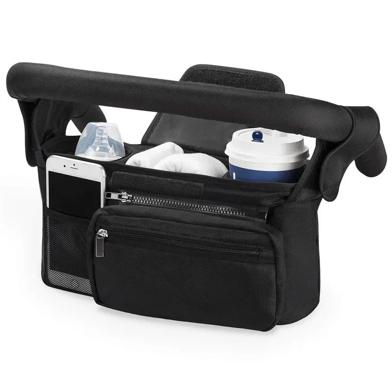 Sac de rangement pour poussette de bébé, sac suspendu de voyage de grande capacité, sac pour maman, porte-bouteille de téléphone, sacs à couches, accessoires de poussette pour bébé