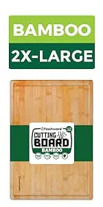Planches à découper en bambou pour la cuisine, planche à découper en bois pour hacher de la viande, des fruits, du fromage, lot de 3