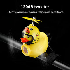 Lumière de vélo pour enfants, équitation de nuit, petit canard jaune, sonnette pour enfants, lampe de poche, phare de vélo pour cyclisme, lampe avant de vélo
