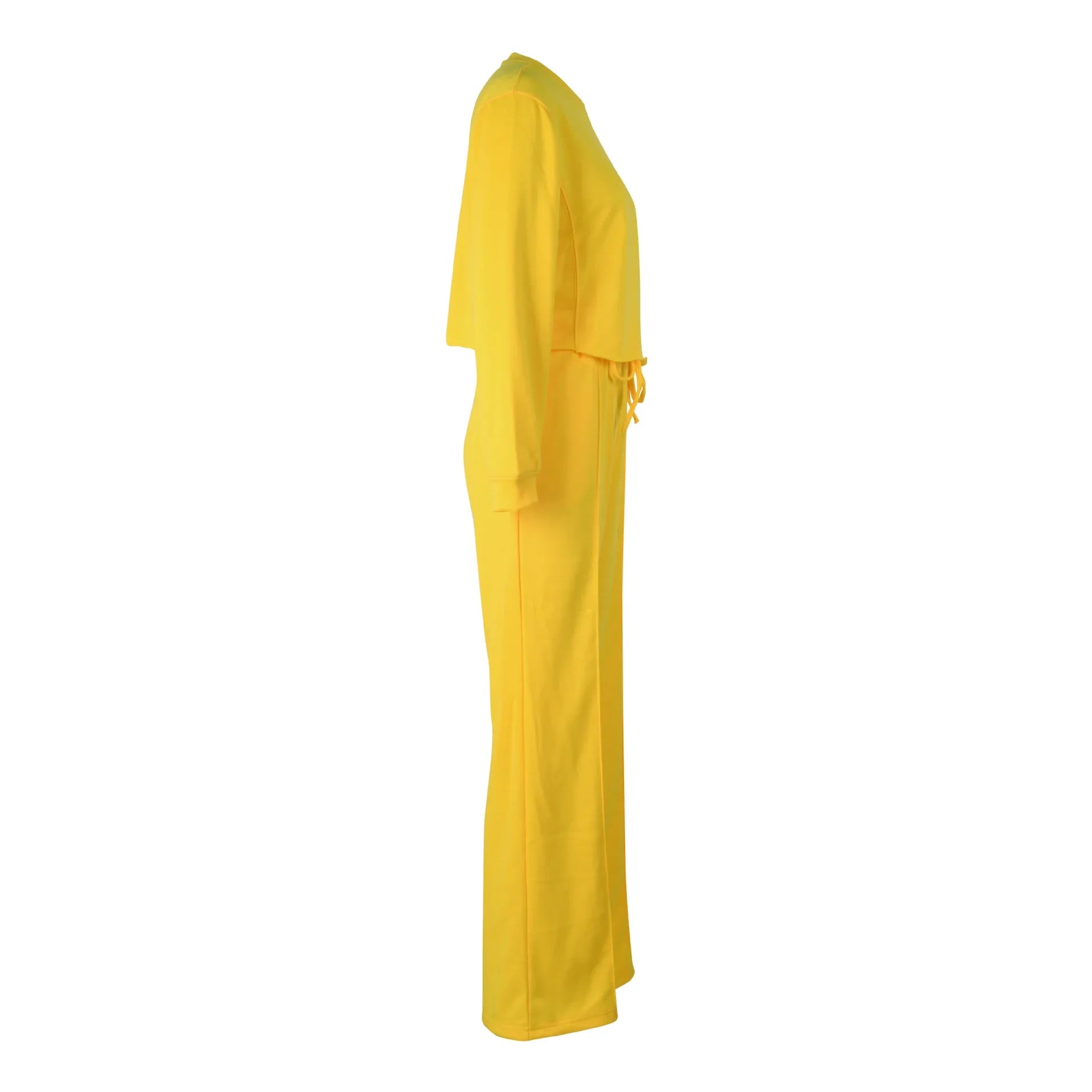 Ensemble de vêtements pour femmes, pull + pantalon, 2 pièces, costumes d'hiver épais et chauds, couleur unie, survêtement décontracté