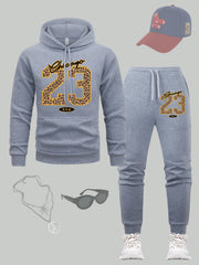 Chicago 23 Usa sweat à capuche imprimé ensemble hommes automne vêtements de sport décontractés ensembles polaire mode pull tout-Match Hip Hop mâle pantalons de survêtement