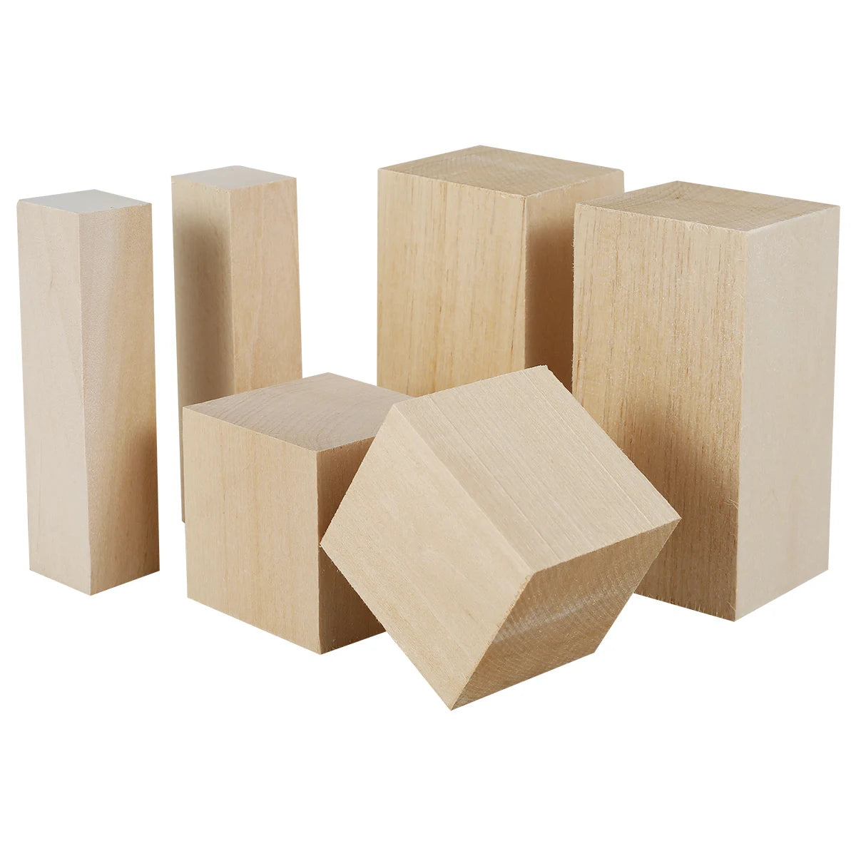 Bloc de sculpture en tilleul, 6/10/50 pièces, liège naturel, artisanat en bois, fournitures d'art de sculpture portables adaptées aux débutants/amoureux artisanaux